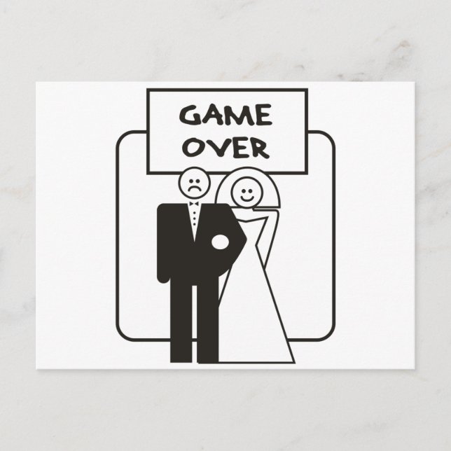 Postal Juego sobre boda (Anverso)