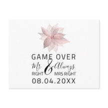 Juego Sobre Divertido Guardar El Rosa Del Boda De