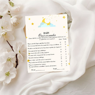 Postal Juegos de boho modernos con o sin ducha para bebés