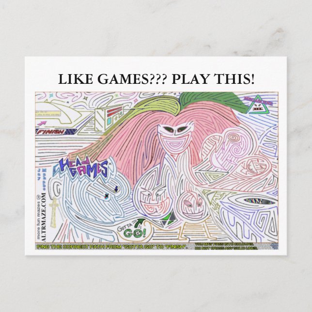 Postal Juegos de cabezal Ultra Maze '10 (Anverso)