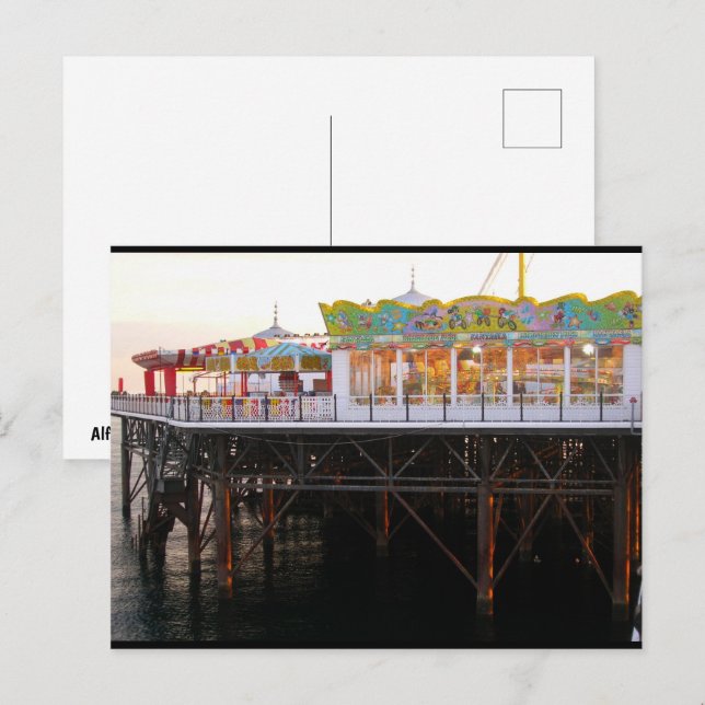 Postal Juegos en el Muelle (Anverso / Reverso)