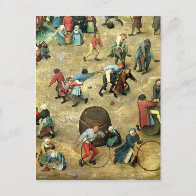 Postal Juegos infantiles: detalle de abajo (Anverso)