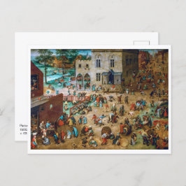 Postal Juegos infantiles | Pieter Bruegel el mayor |