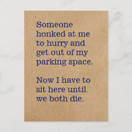 Postal Juegos que jugamos en coches / trompetas de hongos