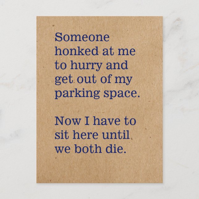 Postal Juegos que jugamos en coches / trompetas de hongos (Anverso)