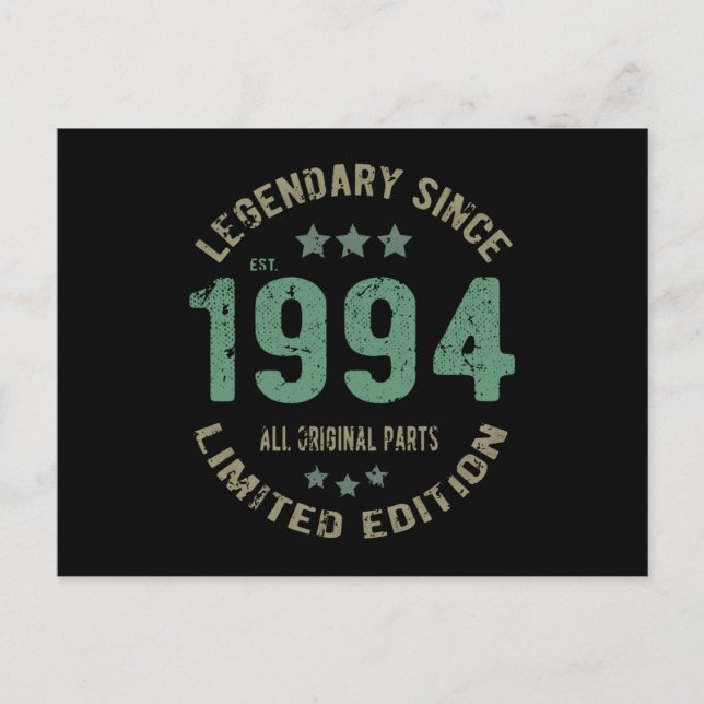 Postal Juerga de cumpleaños 1994 desde hace 27 años (Anverso)