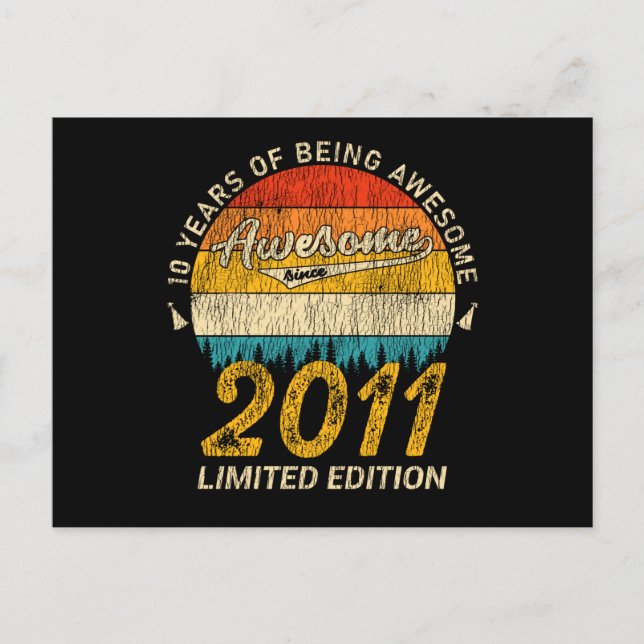 Postal Jueves 10 años 2011 increíble desde el décimo cump (Anverso)