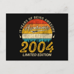 Postal Jueves 17 años 2004 Impresionante desde el cumplea