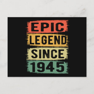 Postal Jueves 1945 Leyenda épica 80 cumpleaños