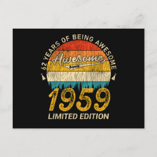 Postal Jueves 1959, cumpleaños 62 años, maravilloso desde