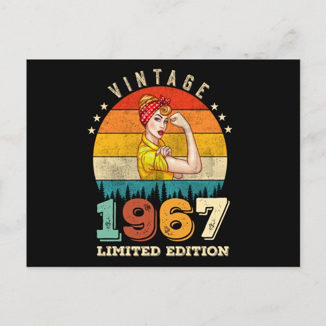 Postal Jueves 1967 Vintage 58th Birthday Women (Anverso)