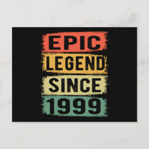Postal Jueves 1999 Leyenda épica 22 cumpleaños