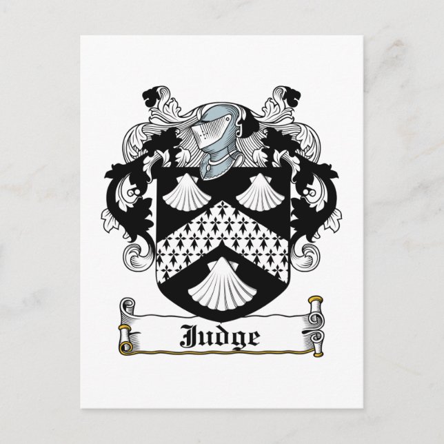 Postal Juez Crest de familia (Anverso)