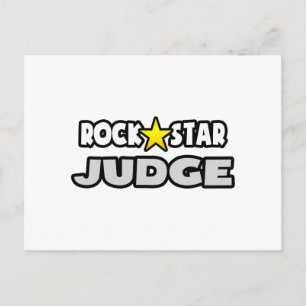 Postal Juez de Estrella de Rock