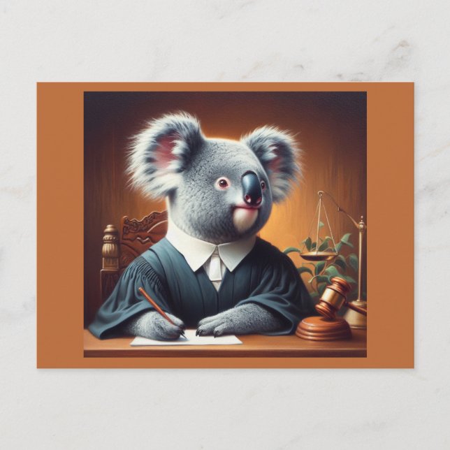 Postal Juez Koala (Anverso)