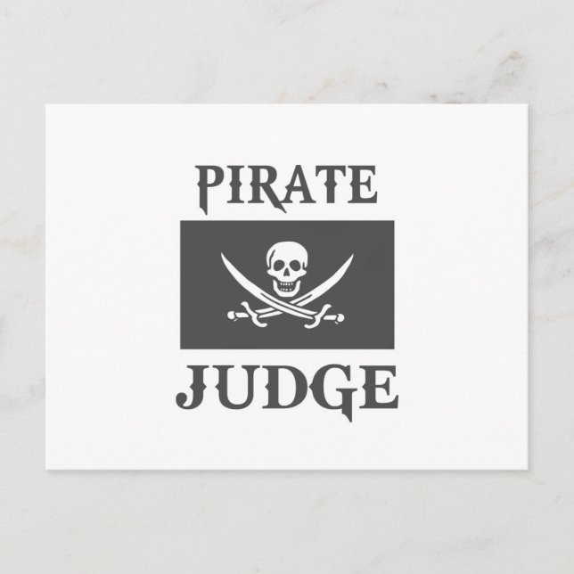 Postal Juez pirata (Anverso)