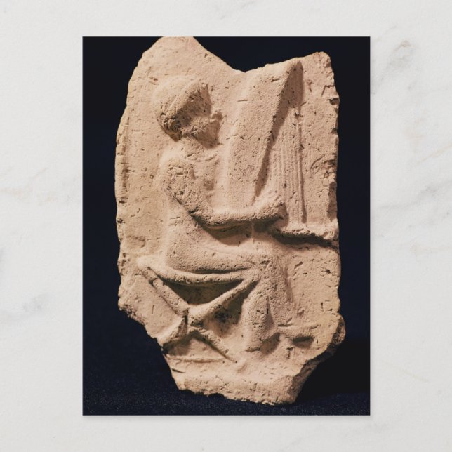 Postal Jugador de arpa, 1830-1600 a. C. (Anverso)