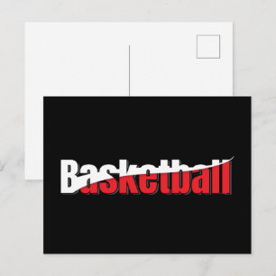 Postal Jugador de Baloncesto Abstracto Swish - Arte de Pa