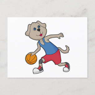 Postal Jugador de baloncesto canino Baloncesto