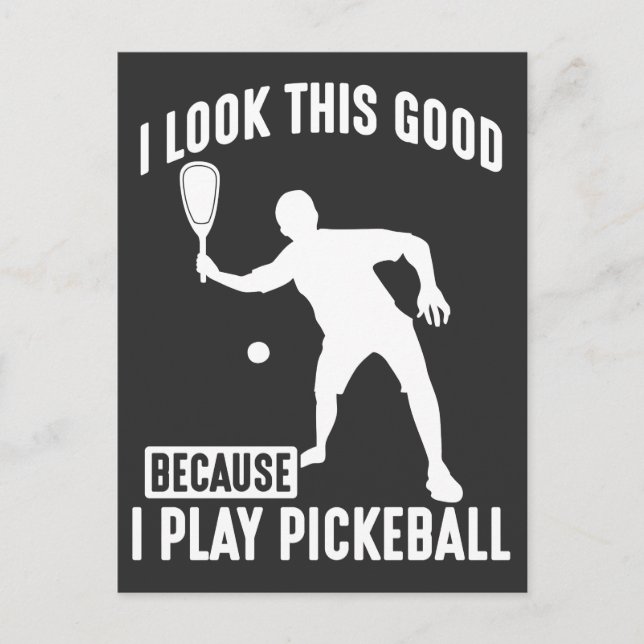 Postal Jugador de baloncesto Dink Game Look Good Pickleba (Anverso)