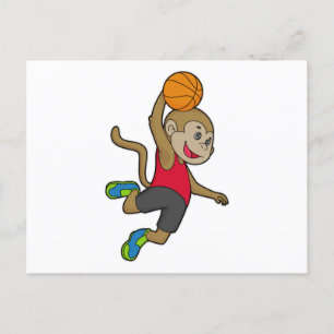 Postal jugador de baloncesto mono Baloncesto