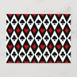 Postal Jugador de Cartas de Blackjack Casino Las Vegas