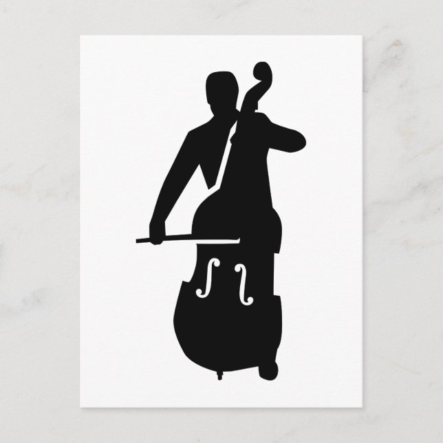 Postal Jugador de Contrabass (Anverso)