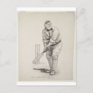 Postal Jugador de cricket de época