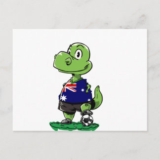 Postal Jugador de Dinosaurios de Fútbol - Australia