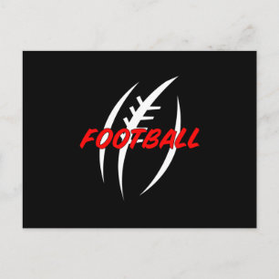 Postal Jugador de equipo americano de fútbol juego deport