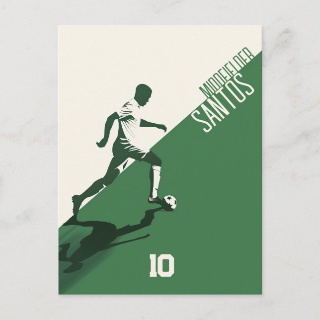 Postal Jugador de fútbol (Anverso)