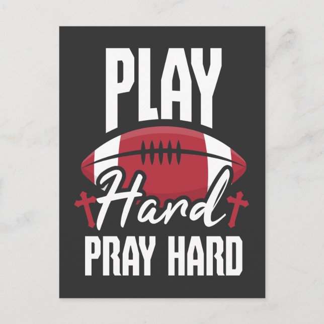 Postal Jugador de fútbol americano Christian Jesus Sport (Anverso)