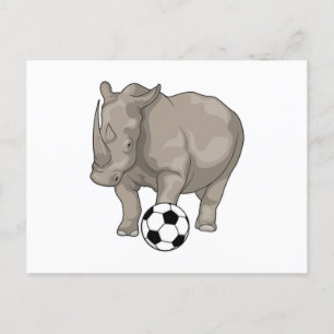 Postal jugador de fútbol Rhino