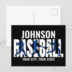 Postal Jugador de Juego de Béisbol ADD NAME