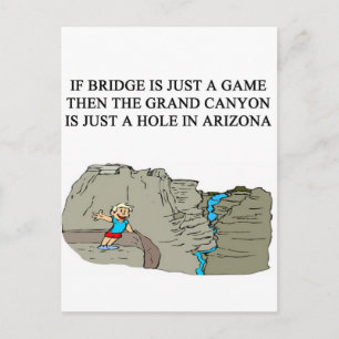 Postal jugador de juego de puente duplicado