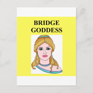 Postal jugador de juego de puente duplicado