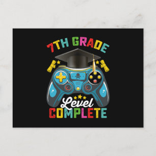 Postal Jugador de juegos de graduación completo de nivel 