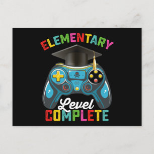 Postal Jugador de juegos de graduación completo de nivel 