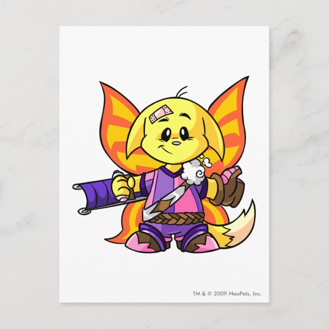 Postal Jugador de Kacheek Faerieland (Anverso)