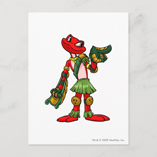 Postal Jugador de la Isla de Nimmo Mystery (Anverso)