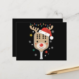 Postal Jugador de pelotas Navidades navidad de renos