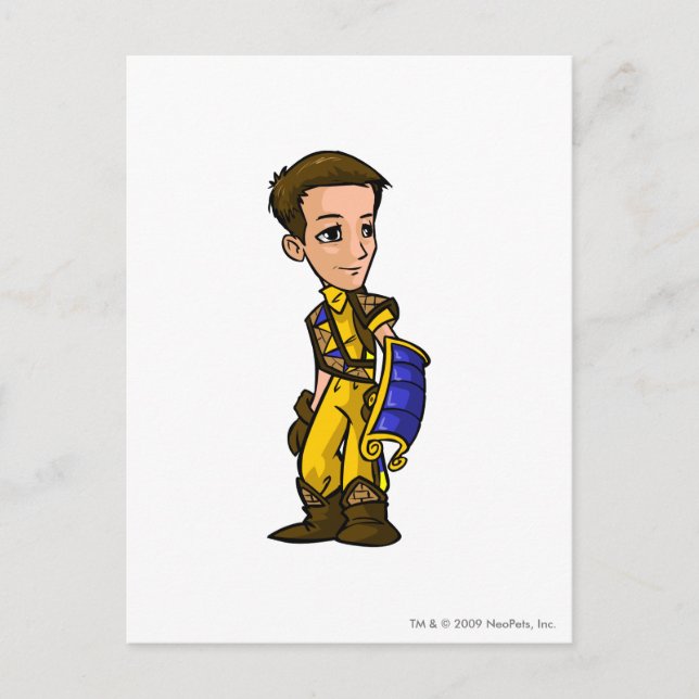 Postal Jugador de personal del Desierto Dirigibles Perdid (Anverso)