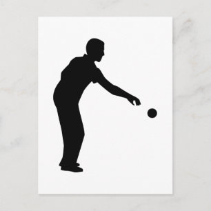 Postal Jugador de Petanque Boccia