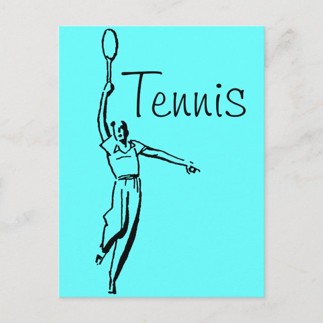 Postal Jugador de tenis (Anverso)