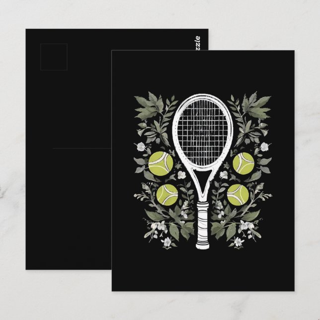 Postal Jugador de tenis (Anverso / Reverso)