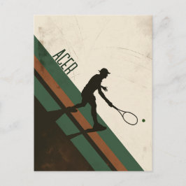 Postal Jugador de tenis
