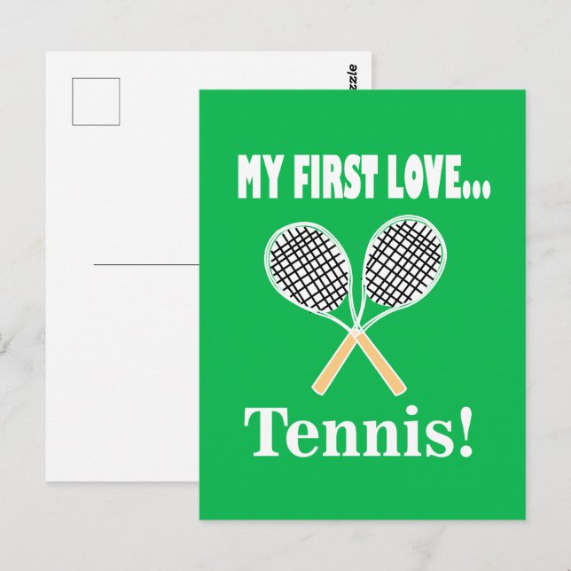 Postal Jugador de Tenis (Anverso / Reverso)