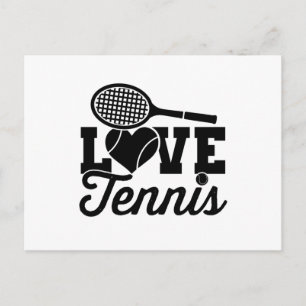 Postal Jugador de tenis   Idea de regalo deportivo de ten