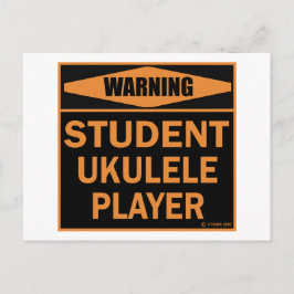 Postal Jugador de Ukulele Estudiantil