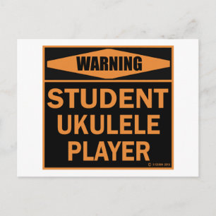 Postal Jugador de Ukulele Estudiantil
